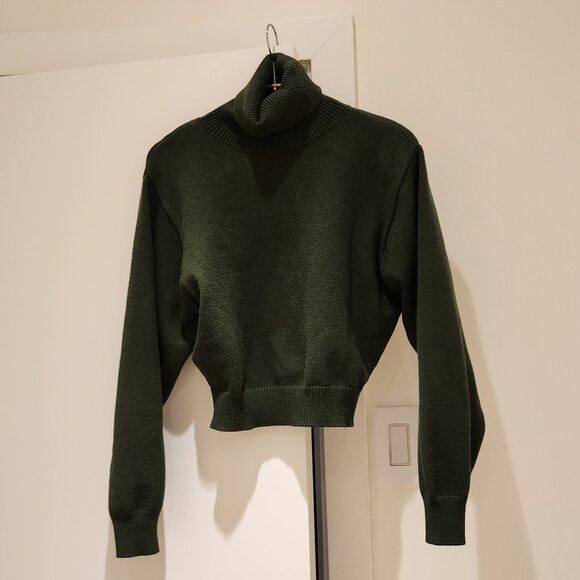 Zara Cropped Turtleneck Sweater - Picture 1 of 4